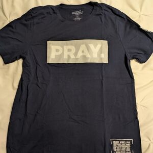 CrossFit Mayhem Nation Navy Pray Graphic T-Shirt